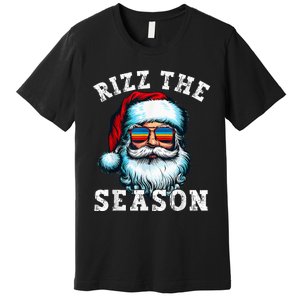 Rizz The Season Funny Christmas Santa Claus Rizzler Premium T-Shirt