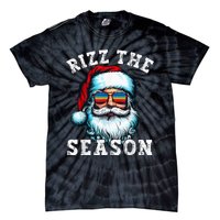 Rizz The Season Funny Christmas Santa Claus Rizzler Tie-Dye T-Shirt