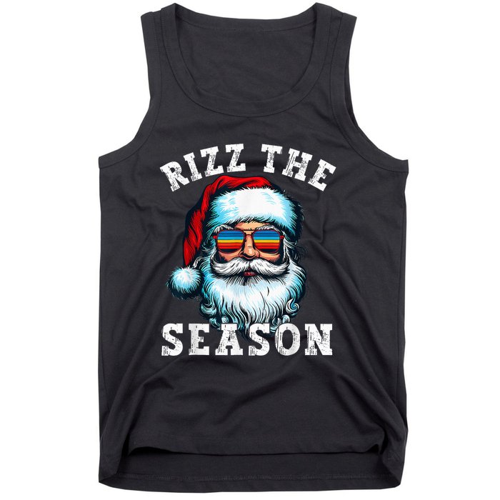 Rizz The Season Funny Christmas Santa Claus Rizzler Tank Top