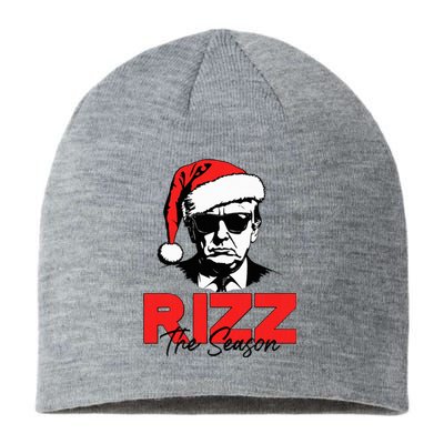 Rizz The Season Christmas Humorous Trump 2024 Santa Rizzler Sustainable Beanie