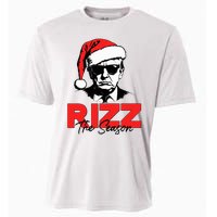 Rizz The Season Christmas Humorous Trump 2024 Santa Rizzler Cooling Performance Crew T-Shirt