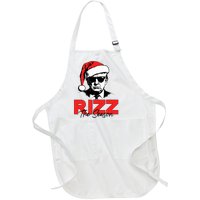 Rizz The Season Christmas Humorous Trump 2024 Santa Rizzler Full-Length Apron With Pockets