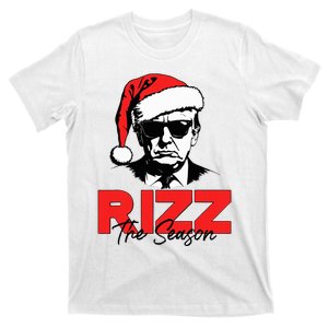 Rizz The Season Christmas Humorous Trump 2024 Santa Rizzler T-Shirt