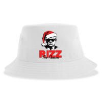 Rizz The Season Christmas Humorous Trump 2024 Santa Rizzler Sustainable Bucket Hat