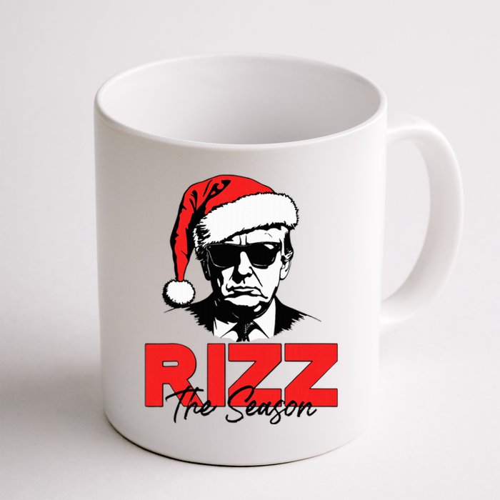 Rizz The Season Christmas Humorous Trump 2024 Santa Rizzler Coffee Mug