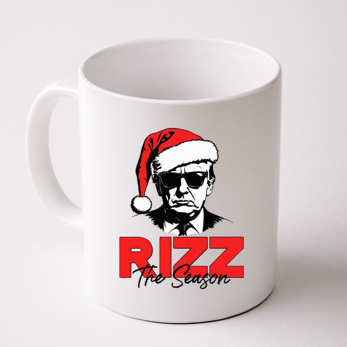 Rizz The Season Christmas Humorous Trump 2024 Santa Rizzler Coffee Mug