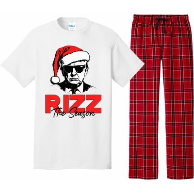 Rizz The Season Christmas Humorous Trump 2024 Santa Rizzler Pajama Set