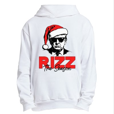 Rizz The Season Christmas Humorous Trump 2024 Santa Rizzler Urban Pullover Hoodie