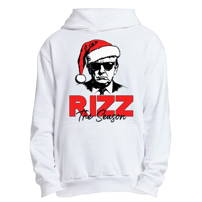 Rizz The Season Christmas Humorous Trump 2024 Santa Rizzler Urban Pullover Hoodie