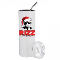 Rizz The Season Christmas Humorous Trump 2024 Santa Rizzler Stainless Steel Tumbler