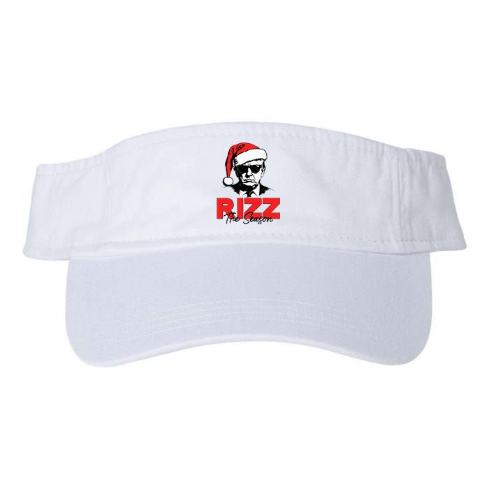 Rizz The Season Christmas Humorous Trump 2024 Santa Rizzler Valucap Bio-Washed Visor