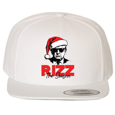 Rizz The Season Christmas Humorous Trump 2024 Santa Rizzler Wool Snapback Cap