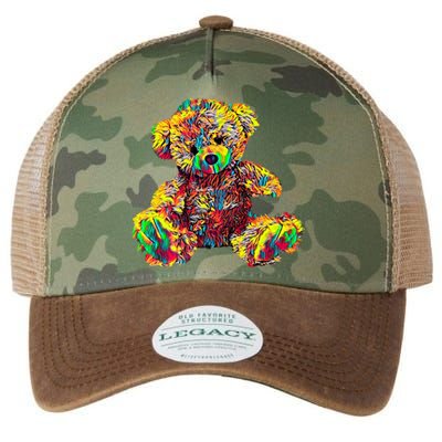 Rainbow Toy Stuffed Bear Legacy Tie Dye Trucker Hat