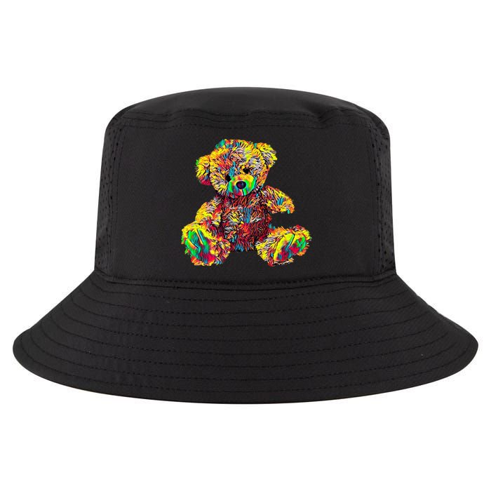 Rainbow Toy Stuffed Bear Cool Comfort Performance Bucket Hat