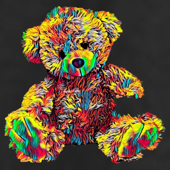 Rainbow Toy Stuffed Bear Cool Comfort Performance Bucket Hat
