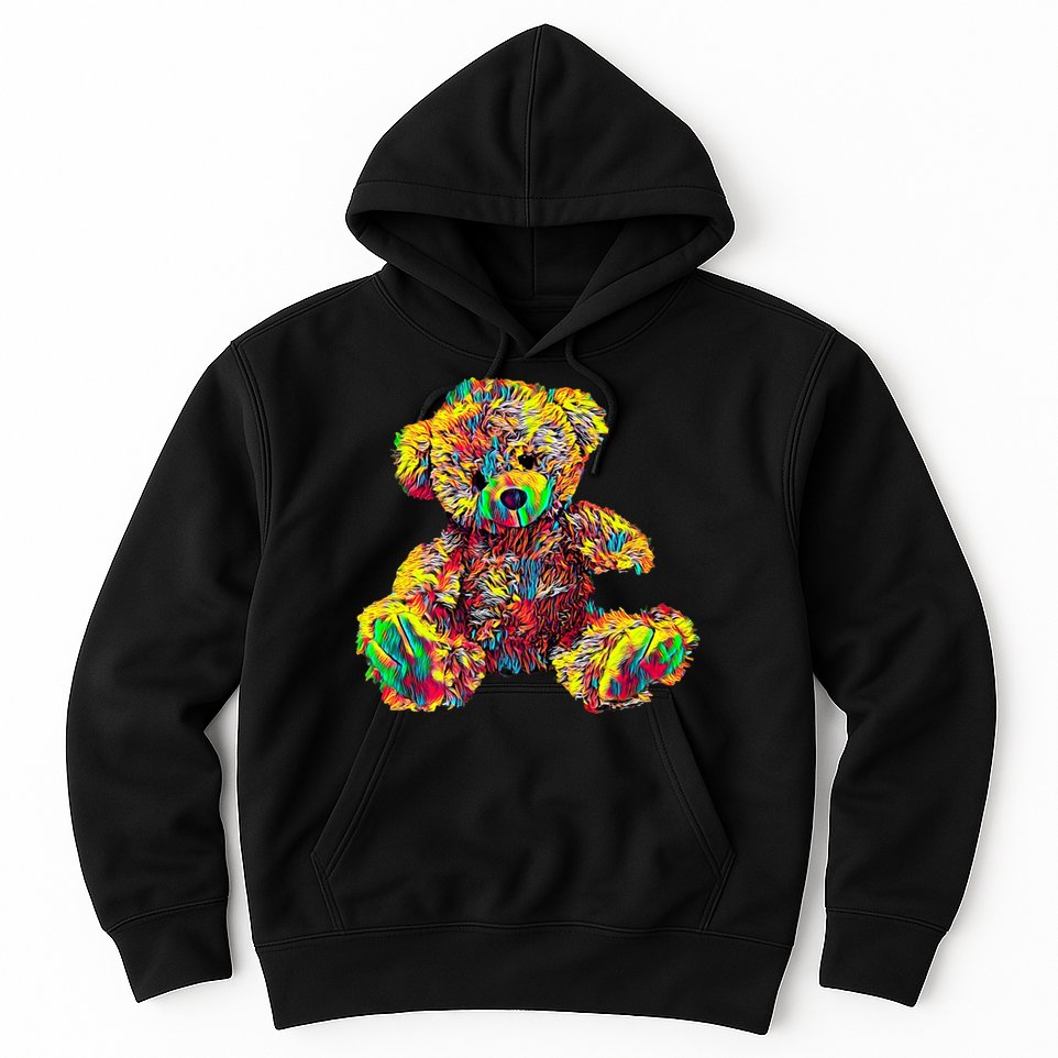Rainbow Toy Stuffed Bear Hoodie