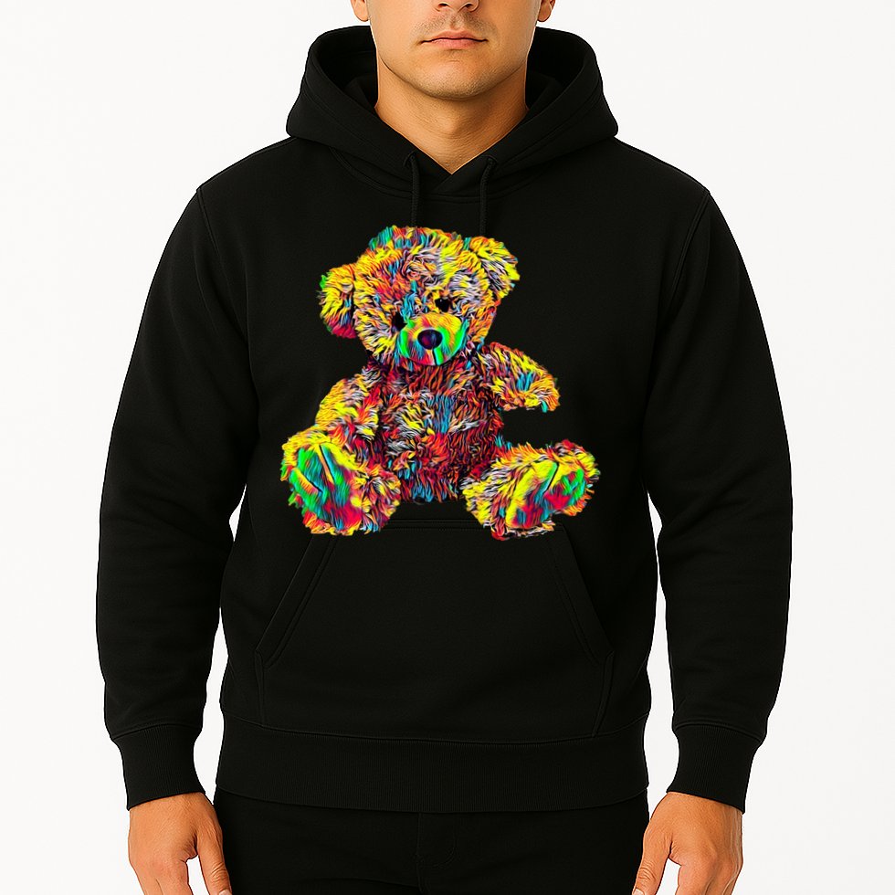Rainbow Toy Stuffed Bear Hoodie
