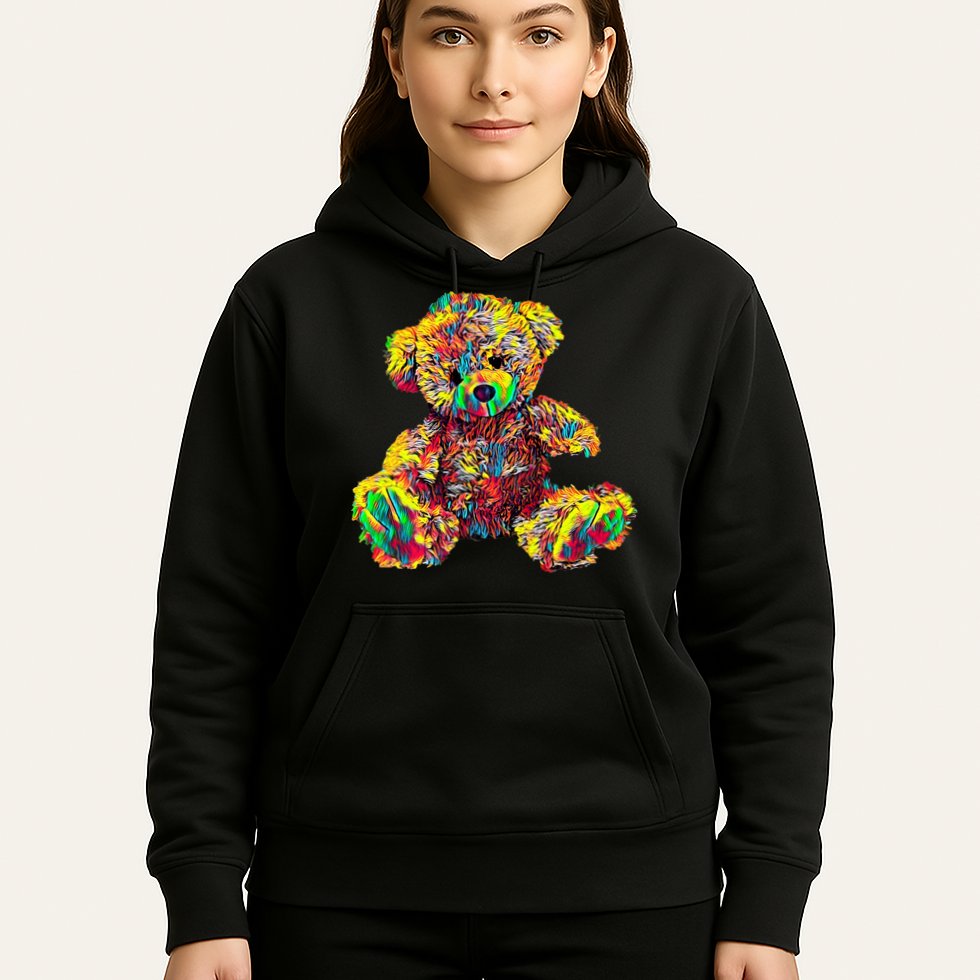 Rainbow Toy Stuffed Bear Hoodie