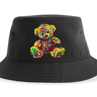 Rainbow Toy Stuffed Bear Sustainable Bucket Hat