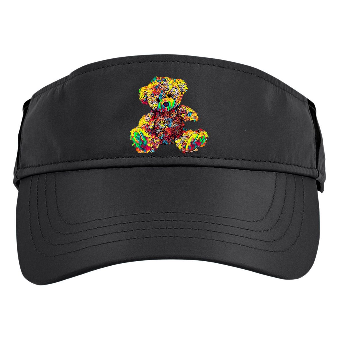 Rainbow Toy Stuffed Bear Adult Drive Performance Visor