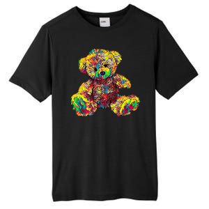 Rainbow Toy Stuffed Bear Tall Fusion ChromaSoft Performance T-Shirt