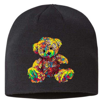 Rainbow Toy Stuffed Bear Sustainable Beanie