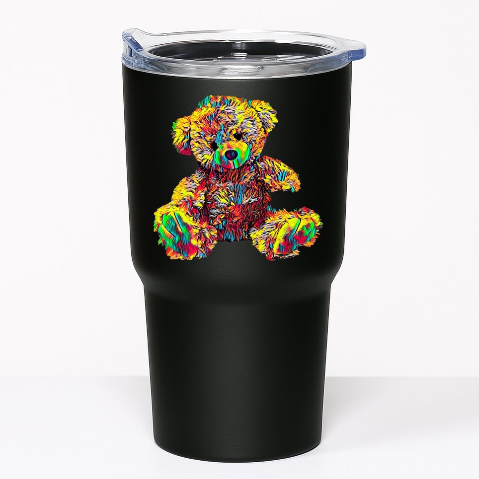 Rainbow Toy Stuffed Bear Tumbler