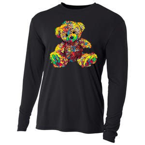 Rainbow Toy Stuffed Bear Cooling Performance Long Sleeve Crew