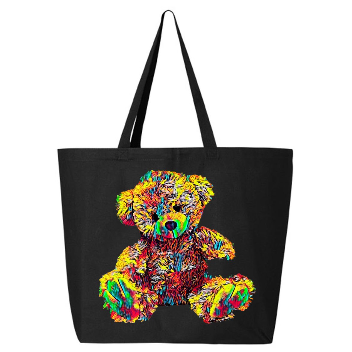 Rainbow Toy Stuffed Bear 25L Jumbo Tote