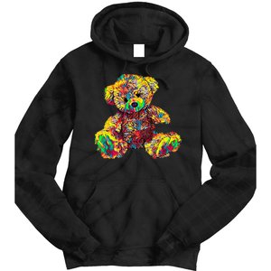 Rainbow Toy Stuffed Bear Tie Dye Hoodie