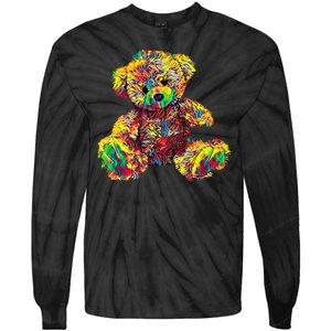 Rainbow Toy Stuffed Bear Tie-Dye Long Sleeve Shirt