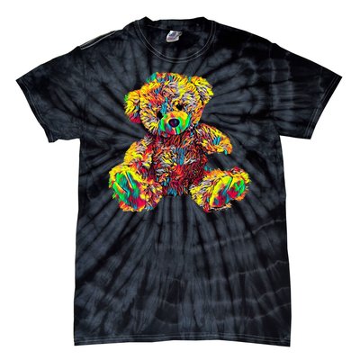 Rainbow Toy Stuffed Bear Tie-Dye T-Shirt