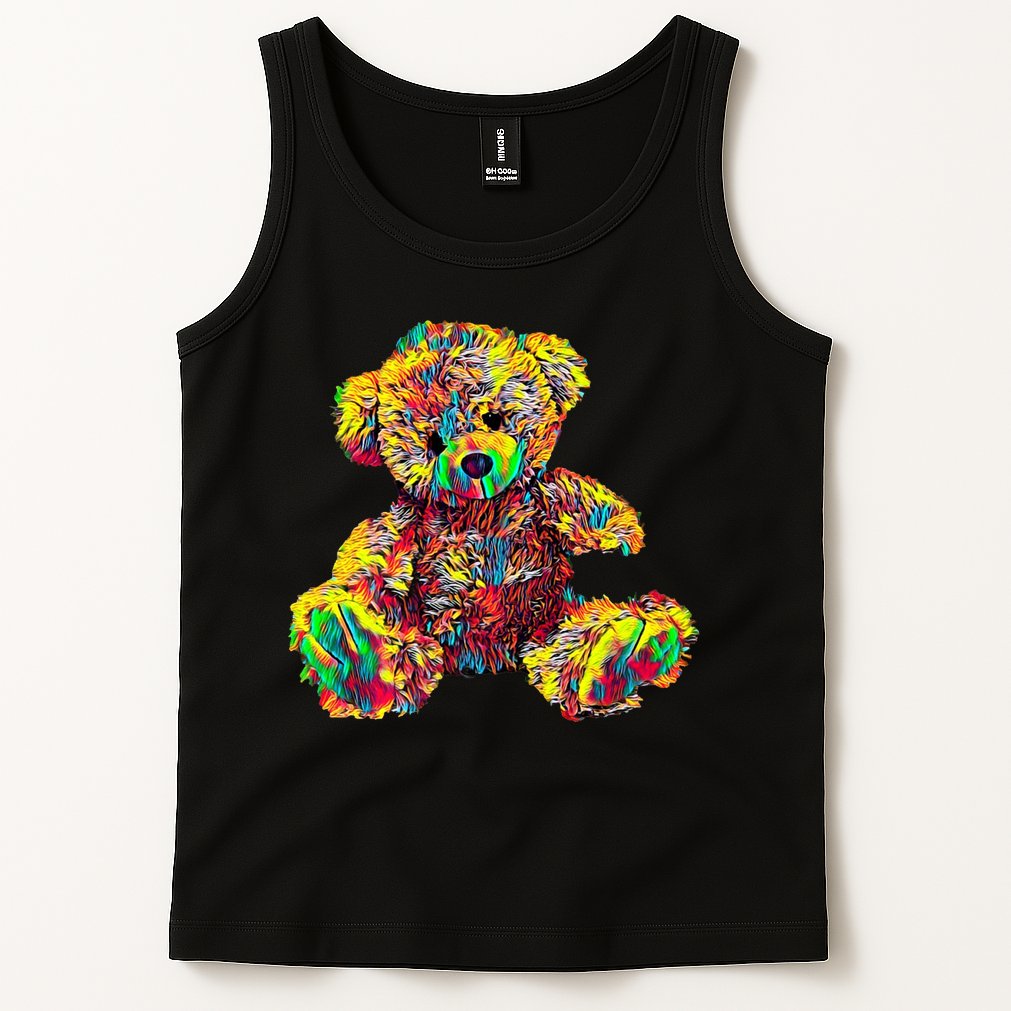 Rainbow Toy Stuffed Bear Tank Top