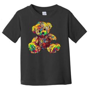 Rainbow Toy Stuffed Bear Toddler T-Shirt