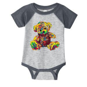 Rainbow Toy Stuffed Bear Infant Baby Jersey Bodysuit