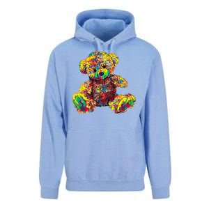 Rainbow Toy Stuffed Bear Unisex Surf Hoodie