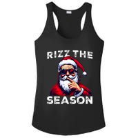 Rizz The Season Funny Santa Joke White Elephant Christmas Ladies PosiCharge Competitor Racerback Tank