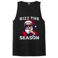 Rizz The Season Funny Santa Joke White Elephant Christmas PosiCharge Competitor Tank