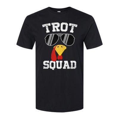 Running Turkey Sunglasses Trot Squad Thanksgiving Softstyle CVC T-Shirt