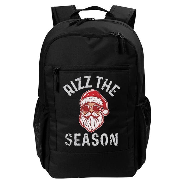 Rizz The Season Funny Santa Claus Christmas Daily Commute Backpack