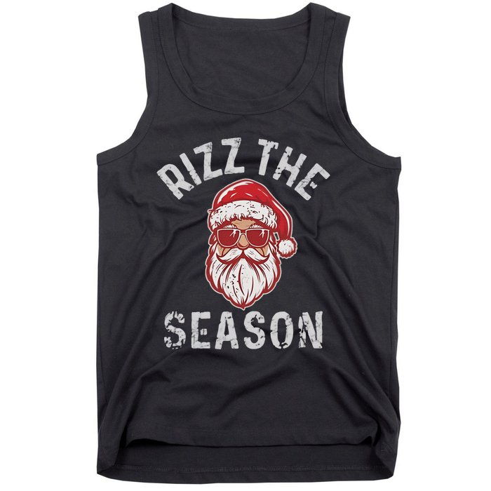 Rizz The Season Funny Santa Claus Christmas Tank Top