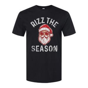 Rizz The Season Funny Santa Claus Christmas Softstyle CVC T-Shirt