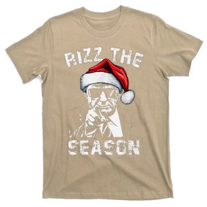 Rizz The Season Funny Trump Merry Christmas Santa Rizzmas T-Shirt