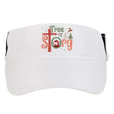 Retro True Story Jesus Christmas Nativity Scene Christian Adult Drive Performance Visor