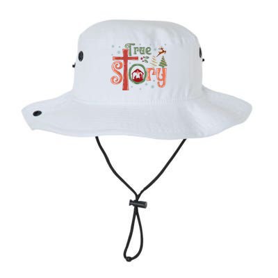 Retro True Story Jesus Christmas Nativity Scene Christian Legacy Cool Fit Booney Bucket Hat