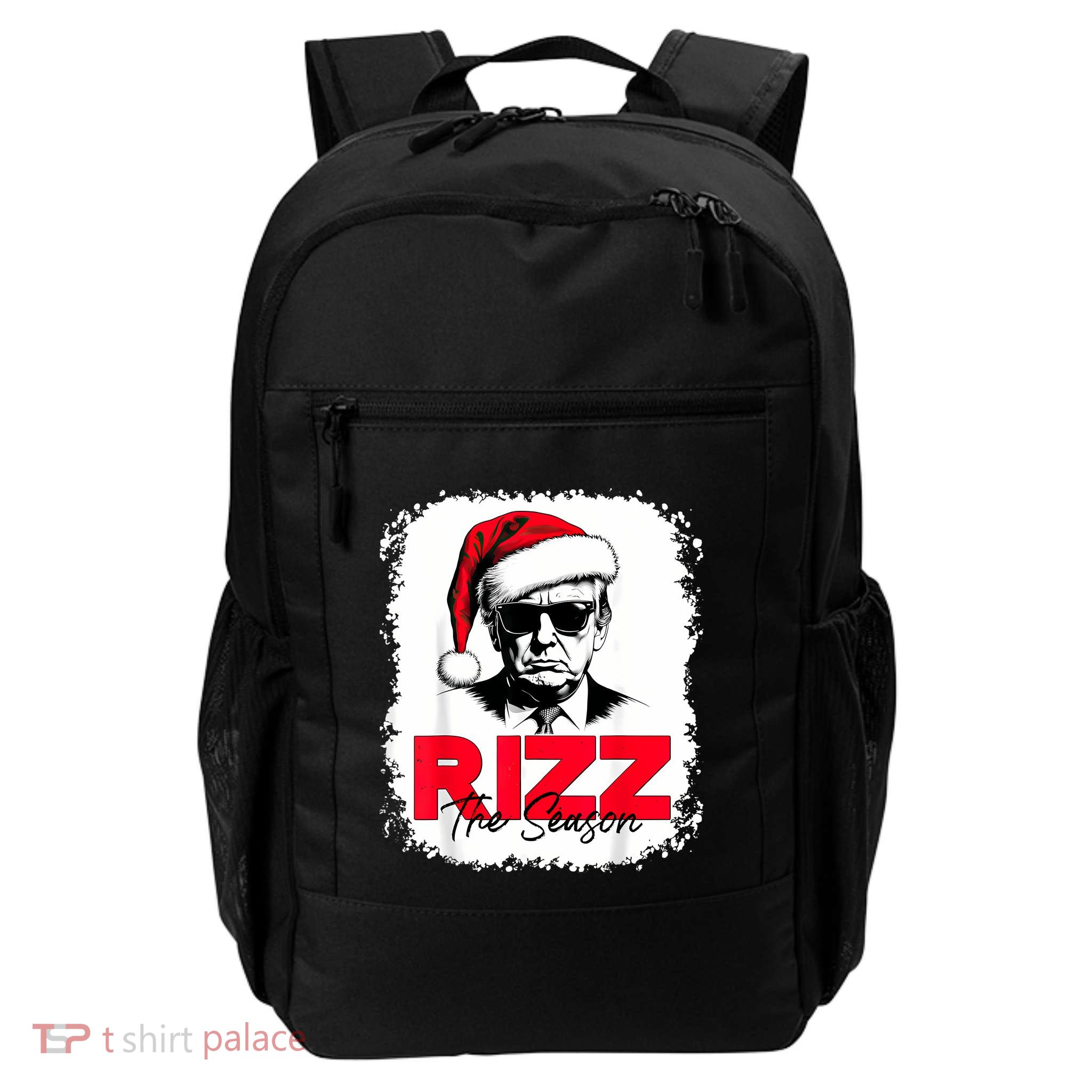 Rizz The Season Cool Santa Trump Christmas Daily Commute Backpack