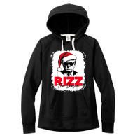 Rizz The Season Cool Santa Trump Christmas Women's Fleece Hoodie