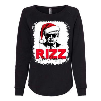 Rizz The Season Cool Santa Trump Christmas Womens California Wash Sweatshirt