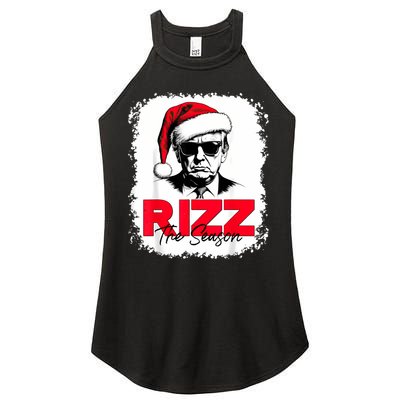 Rizz The Season Cool Santa Trump Christmas Women's Perfect Tri Rocker Tank