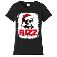 Rizz The Season Cool Santa Trump Christmas Women's T-Shirt